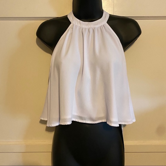 Show Me Your MuMu Tops - Show Me Your Mumu White Crop Top Small